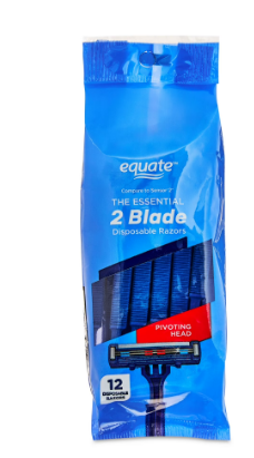 AFEITADORA 2 BLADE 12 UNID EQUATE
