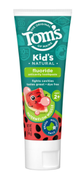TOMS KIDS NATURAL FLUORIDE TOOHPASTE AGES+2 WATERMELON 144G