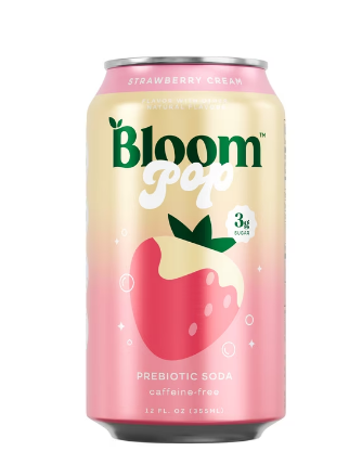 BEBIDA ENERGIZANTE BLOOM POP STRAWBERRY CREAM 355 ML