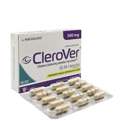 TRATAMIENTO PARA EL DETERIORO DE LA VISION CLEROVER 500MG 30 CAP BY NATURLIFES