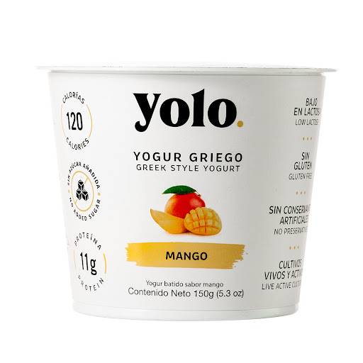 YOGURT GRIEGO BATIDO MANGO YOLO 150 GR