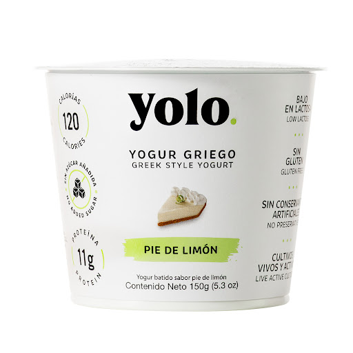 YOGURT GRIEGO BATIDO PIE DE LIMON YOLO 150 GR