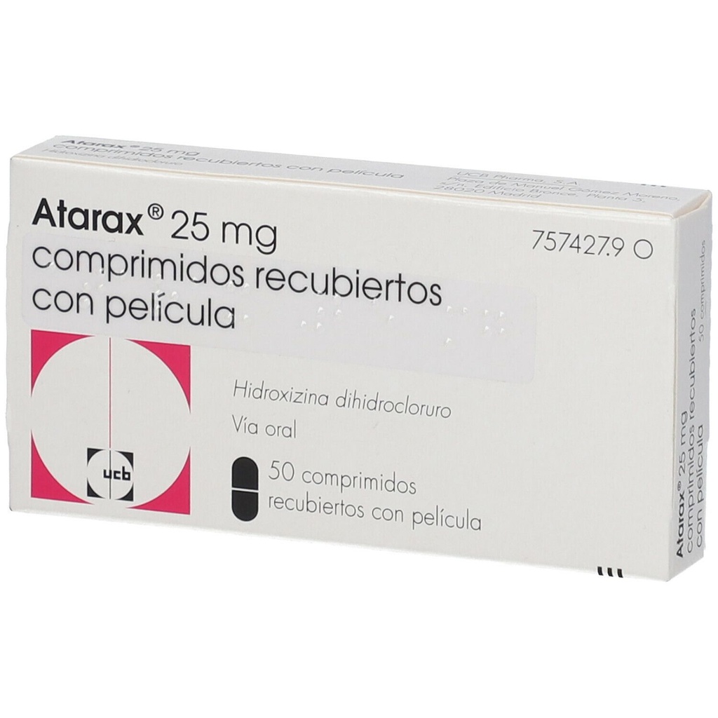 ATARAX 25MG X 50 COMP. UCB PHARMA