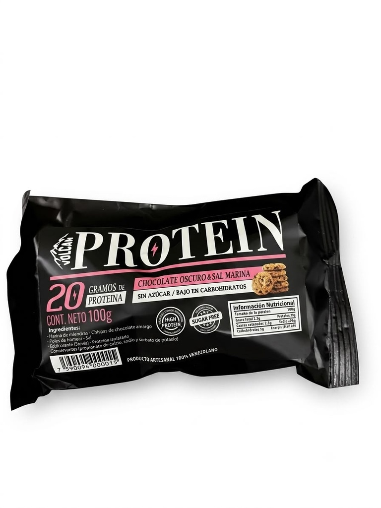 WILD PROTEIN GALLETA CHOCOLATE OSCURO Y SAL MARINA 100 GR