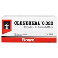 CLENBUNAL 0,020 MG 10 COMP ROWE