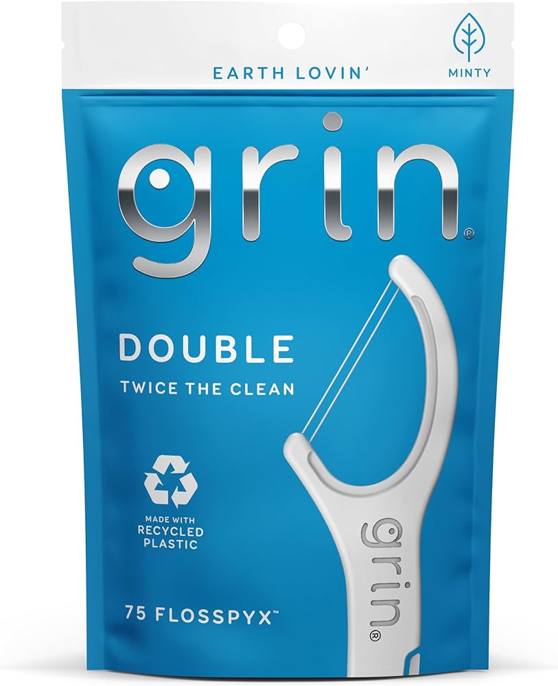GRIN FLOSSPYX DOUBLE TWICE THE CLEAN 75 CT