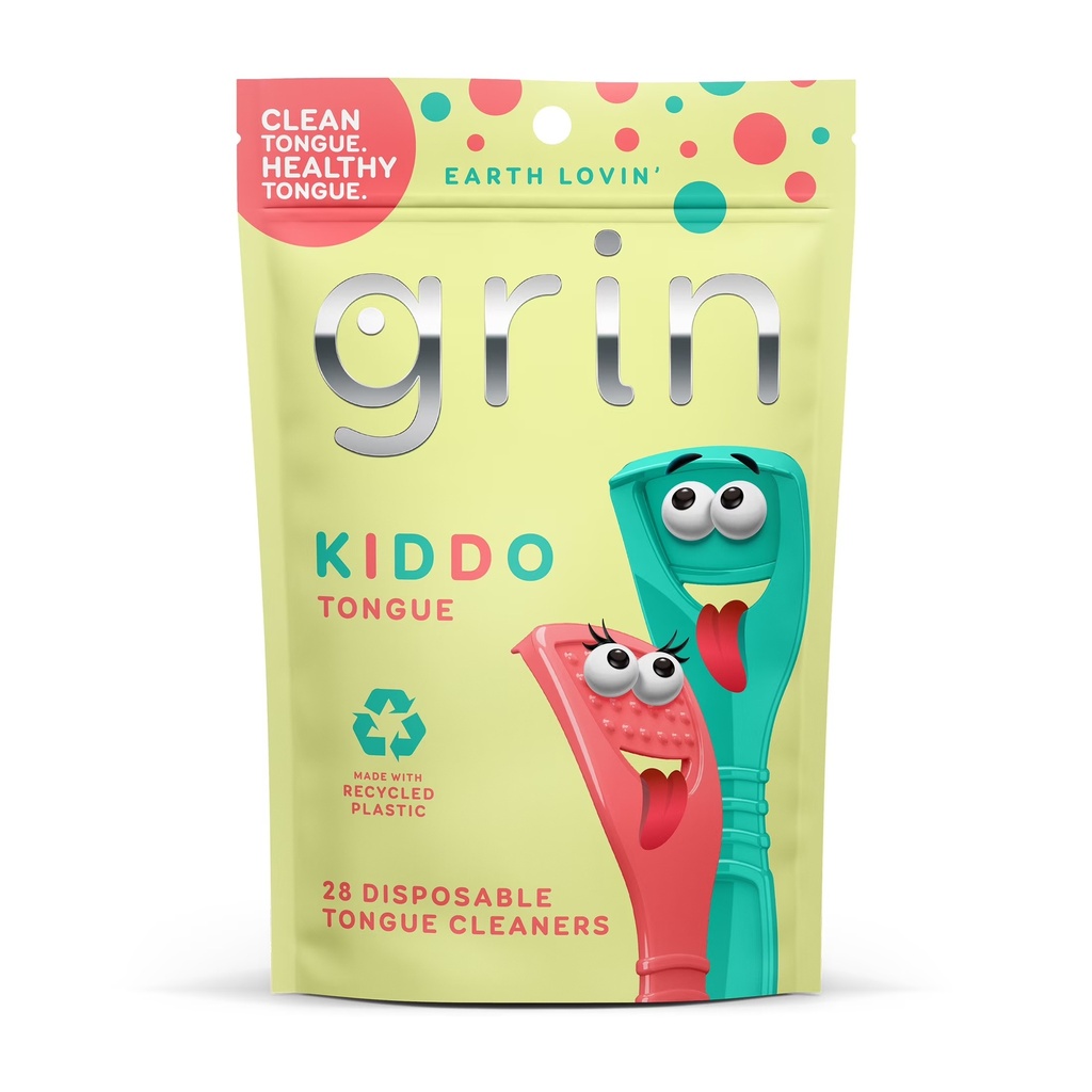 GRIN KIDDO TONGUE CLEANER 28 CT