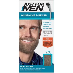 MUSTACHE & BEARD - LIGHT BROWN JUST FOR MEN