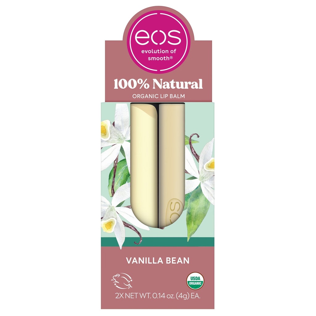 EOS LIP BALM 100% NATURAL ORGANIC 2 UNI