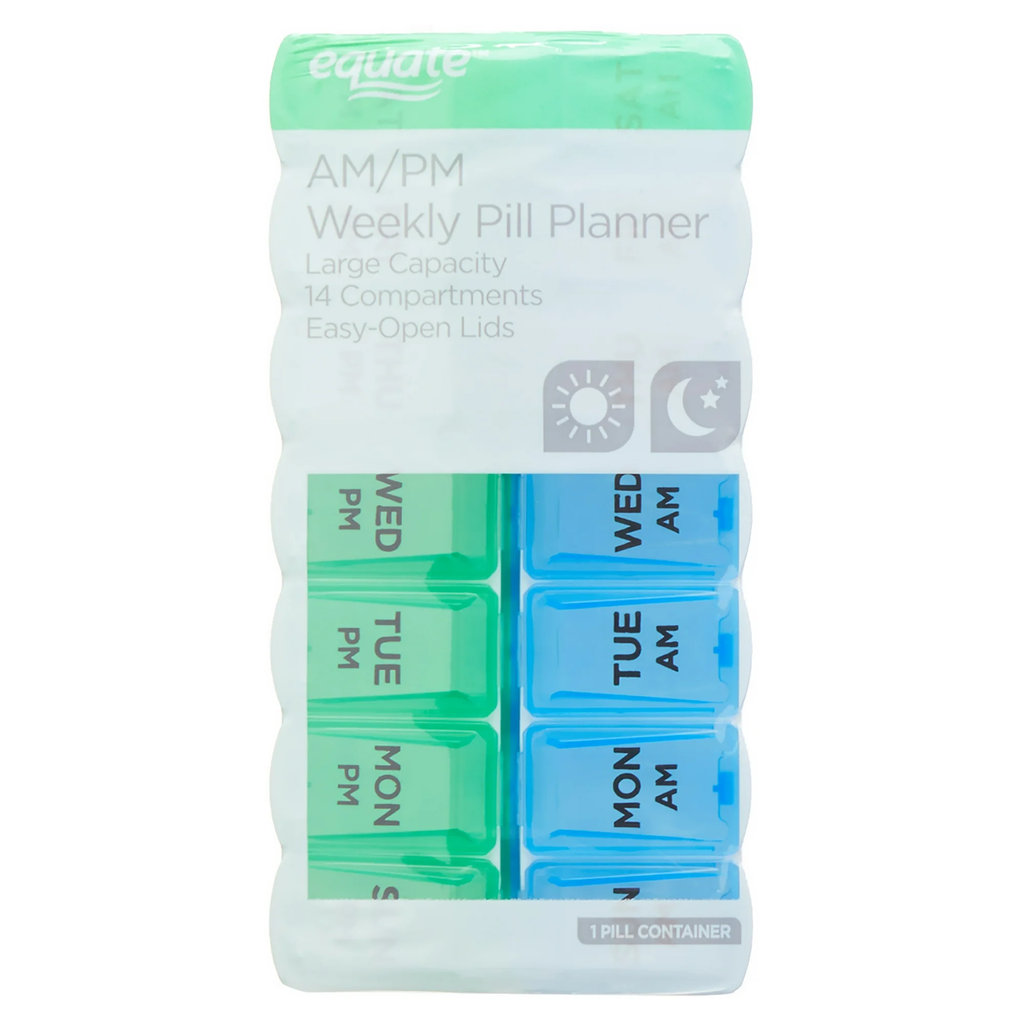 PASTILLERO SEMANAL AM - PM 14 COMP EQUATE