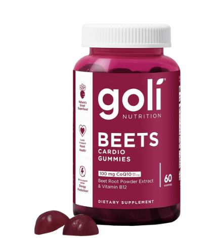 GOLI NUTRITION BEETS CARDIO GUMMIES 100 MG 60 GUMMIES
