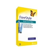 TEST STRIPS BLOOD GLUCOSE FREESTYLE 25 UND