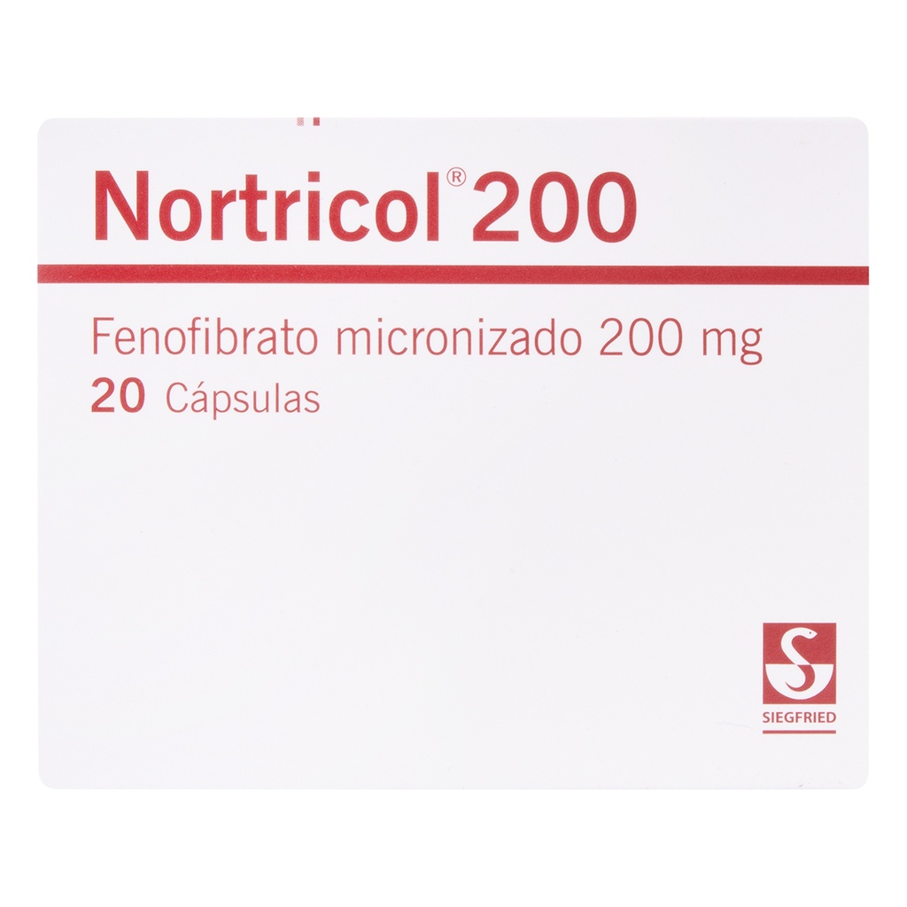 NORTRICOL 200 Mg x 20 CAP SIEGFRIED
