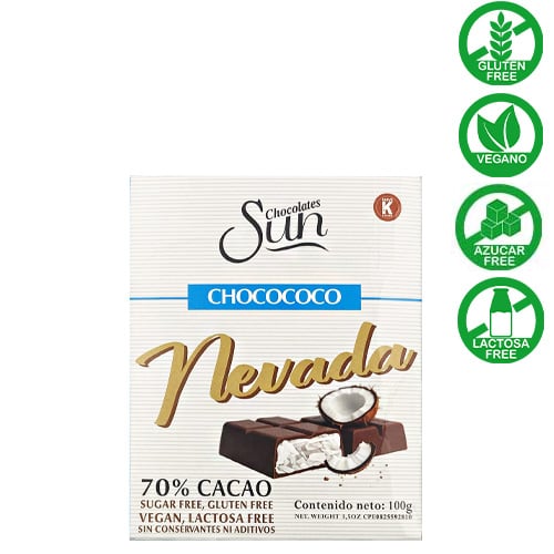 CHOCOLATE SUN CHOCOCOCO NEVADA 70% CACAO 100 GR