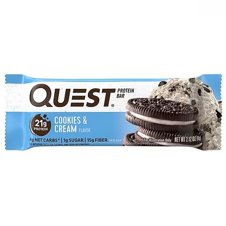 BARRA PROTEICA COOKIES & CREAM QUEST  60 GR
