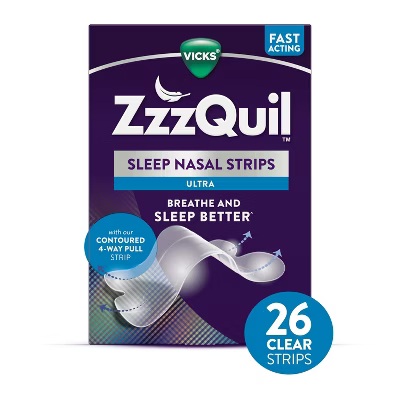 ZZZQUIL SLEEP NASAL STRIPS ULTRA 26 CT