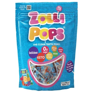 CHUPETA SIN AZUCAR ZOLLI POPS 14 PCS