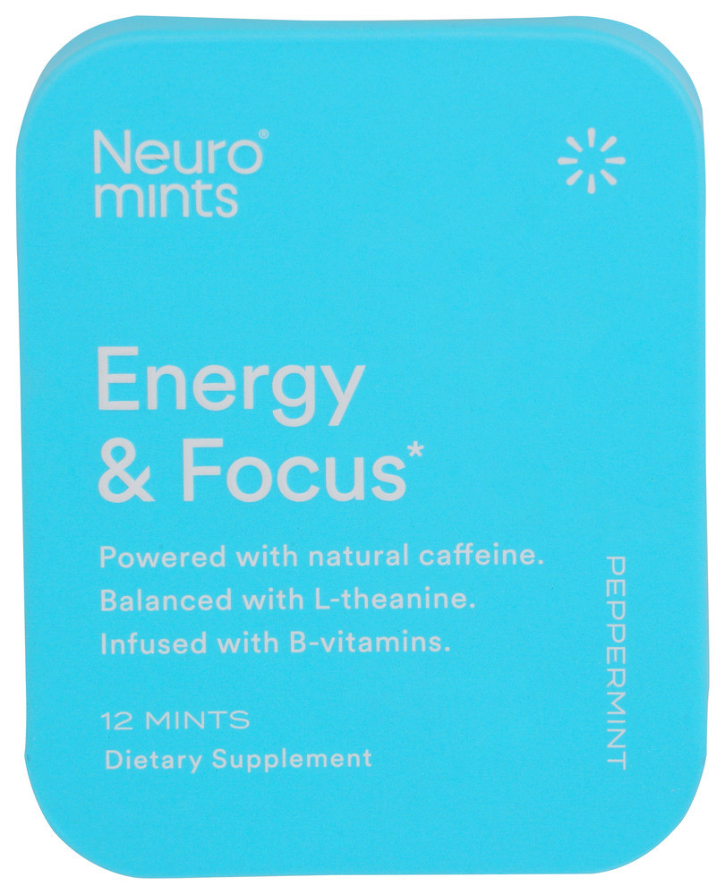 ENERGY & FOCUS MINTS 12 UND CAFFEINE, L-THEANINE NEURO