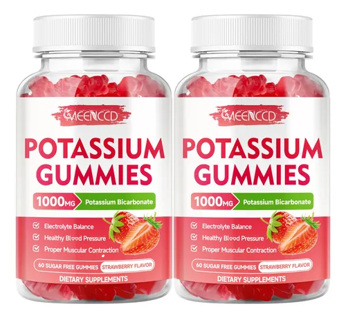 POTASSIUM GUMMIES 1000 MG 60 SUGAR FREE GUMMIES MEENCCD