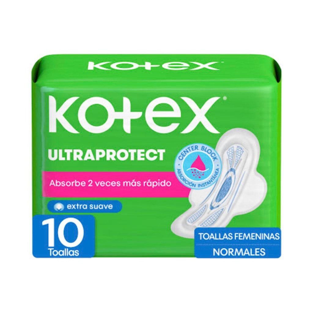 KOTEX ULTRAPROTECT 10 TOALLAS