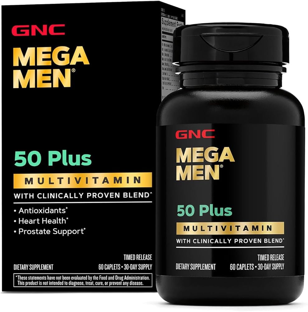 MEGA MEN 50 PLUS MULTIVITAMIN 60 CAP GNC
