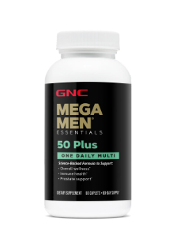 MEGA MENESSENTIALS 50 PLUS ONE DAILY MULTI 60 CAP GNC