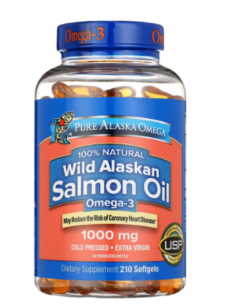 SALMON OIL OMEGA-3 WILD ALASKAN 1000MG PURE ALASKA