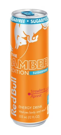RED BULL THE AMBER EDITION SUGARFREE STRAWBERRY APRICOT 355 ML