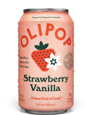BEBIDA OLIPOP STRAWBERRY VANILLA 355 ML