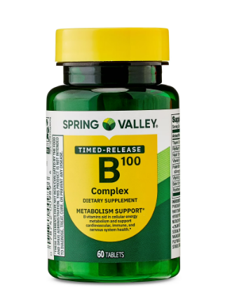 B 100 COMPLEX TIMED-RELEASE 60 TABLETS SPRING VALLEY