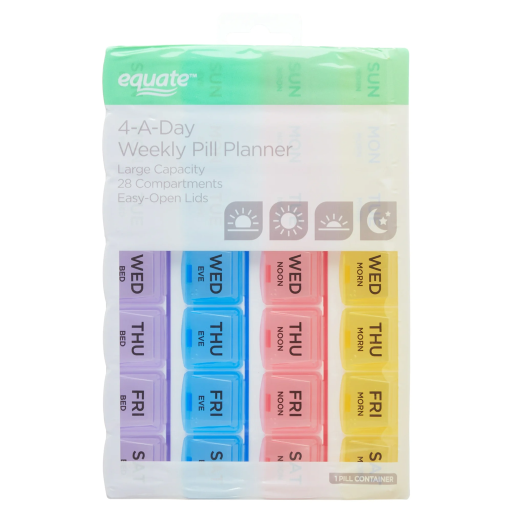 PASTILLERO PARA 4 SEMANAS 28 COMP EQUATE