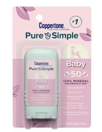 PROTECTOR SOLAR COPPERTONE BABY PURE & SIMPLE 50 SPF
