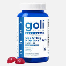 GOLI NUTRITION ZERO SUGAR CREATINE MONOHYDRATE GUMMIES 60 PIECES