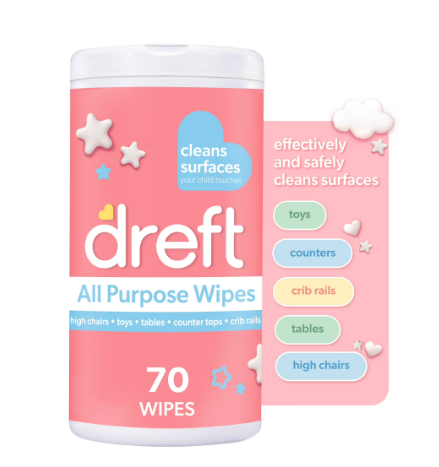 TOALLITAS DE LIMPIEZA MULTIUSO PARA BEBES DREFT