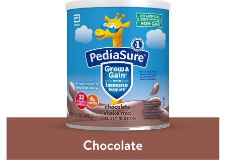 PEDIASURE GROW & GAIN CHOCOLATE SHAKE MIX 400 G