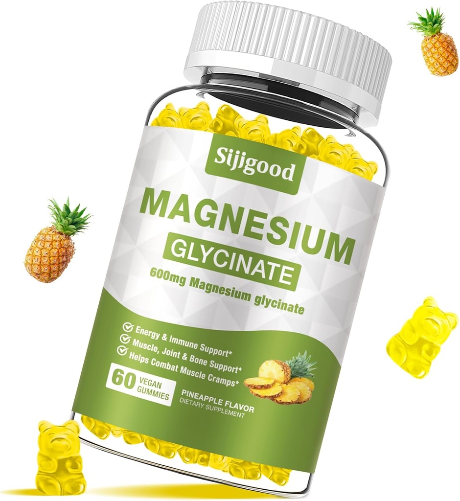 MAGNESIUM GLYCINATE GUMMIES 600 MG 60 GUMMIES SIJIGOOD