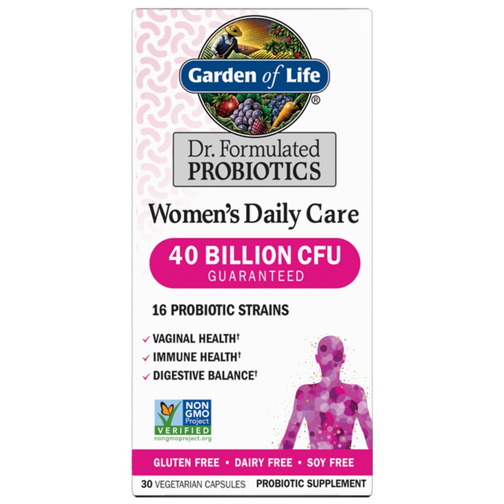 DR. FORMULATED PROBIOTICS WOMEN´S DAILY CARE 40 BILLION X 30 CAPS GARDEN OR LIFE