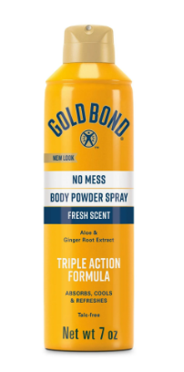 BODY POWDER SPRAY FRESH SCENT TRIPLE ACCION GOLD BOND 198 GR