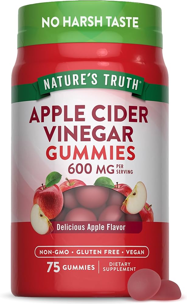 APPLE CIDER VINEGAR 600 MG NATURES TRUTH 75 GUMMIES