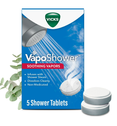 VAPOSHOWER SCOOTHING VAPORS 5 TABLETS VICKS