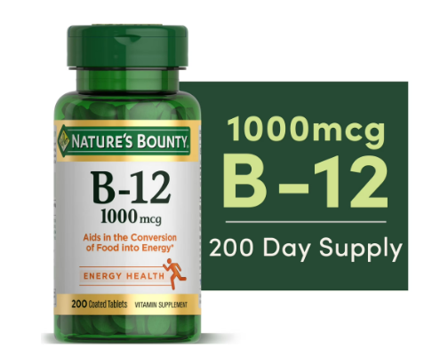B-12 1000MCG 200 CAP NATURES BOUNTY