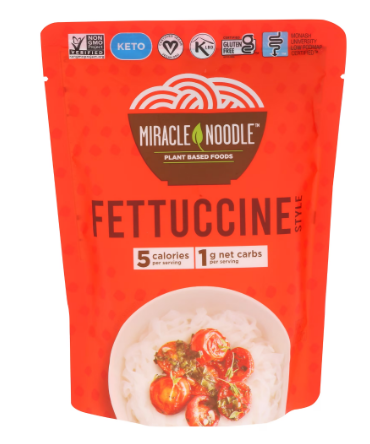 MIRACLE NOODLE FETTUCCINE ALTA EN PROTEINAS Y BAJA EN CARBOHIDRATOS