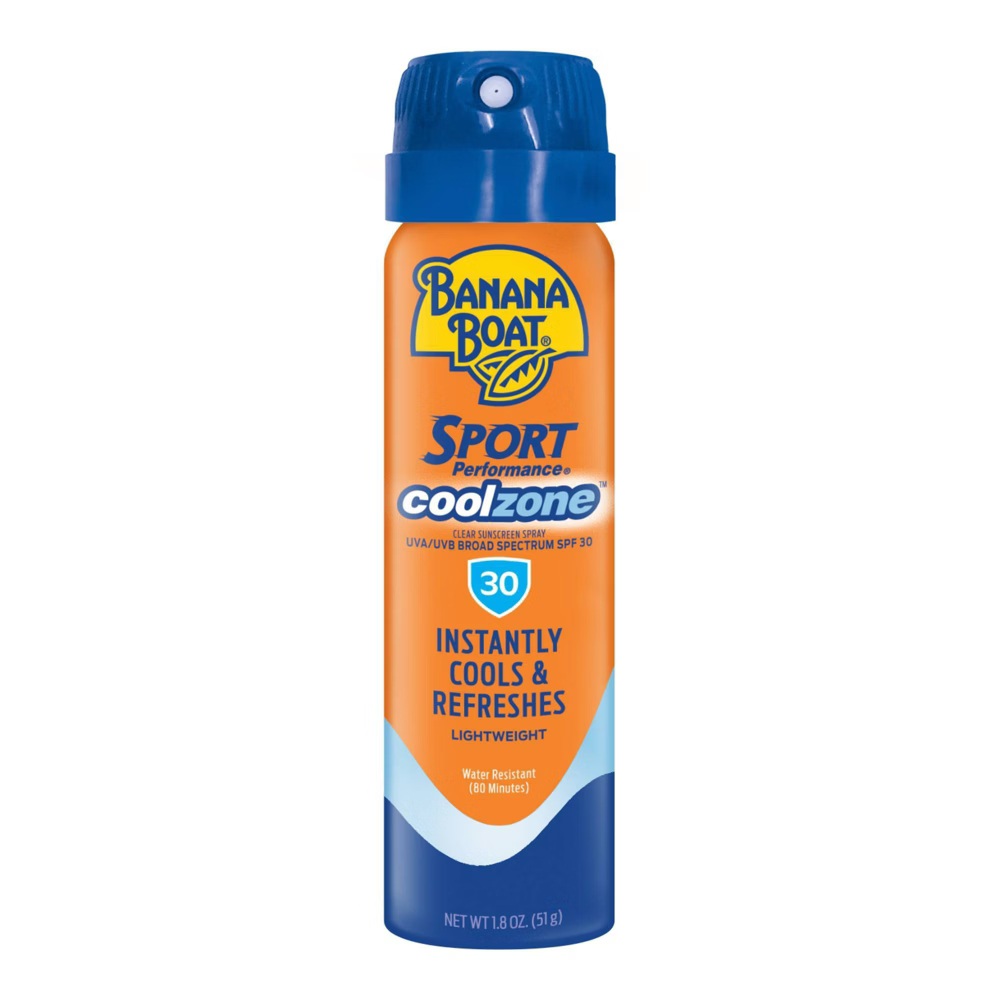 BANANA BOAT SPORT COOLZONE SPF 30 SUNSCREEN SPRAY 51 G