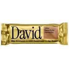BARRA PROTEICA DAVID SALTED PEANUT BUTTER FLAVORED BAR 62 G