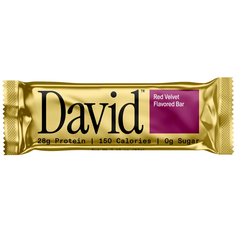 BARRA PROTEICA DAVID RED VELVET FLAVORED BAR 62 G