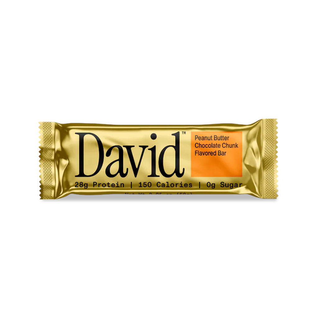 BARRA PROTEICA DAVID PEANUT BUTTER CHOCOLATE CHUNK FLAVORED BAR 62 G
