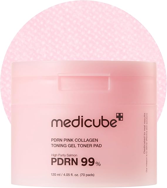 PDRN PINK COLLAGEN TONING GEL TONER PAD MEDICUBE