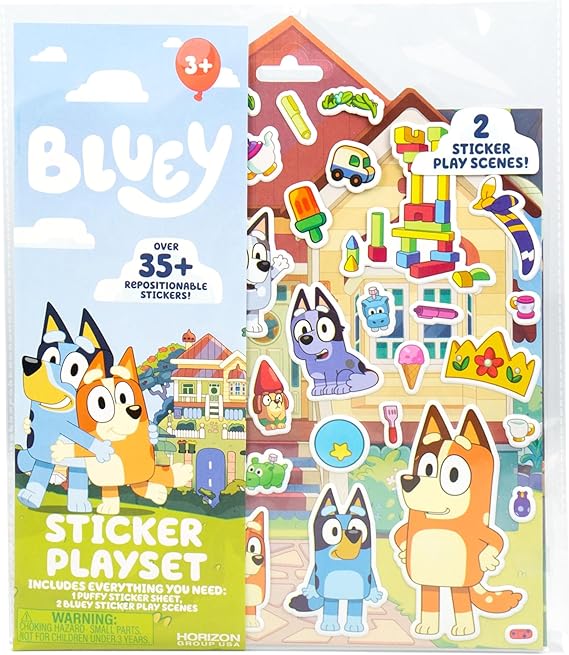 STICKER PLAYSET 2 STICKER PLAY SCENES BLUEY