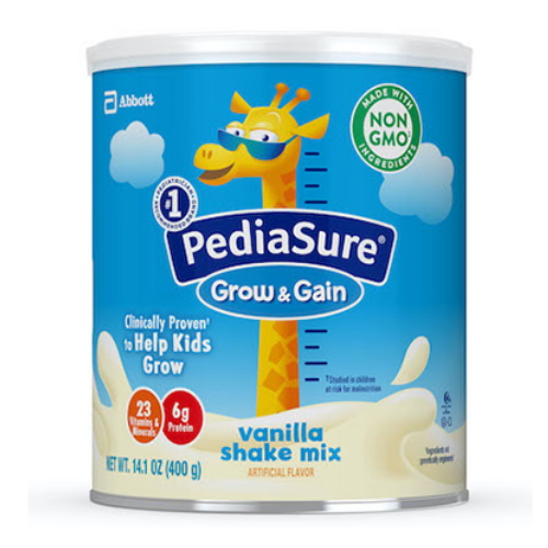 PEDIASURE GROW & GAIN VANILLA SHAKE MIX 400 G