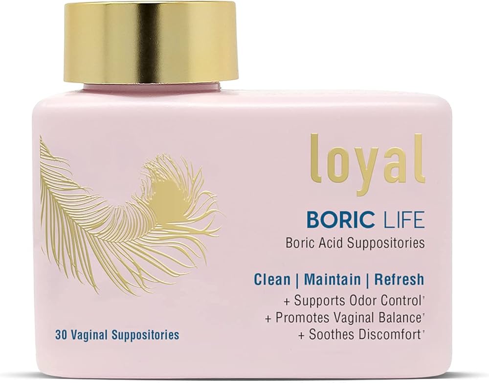 BORIC ACID SUPOSITORIOS VAGINAL 600 MG 30 COUNT LOYAL